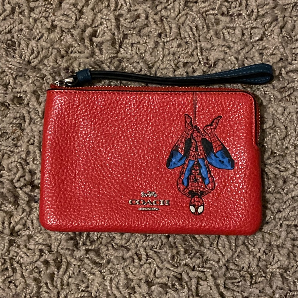 Coach Spiderman Wristlet